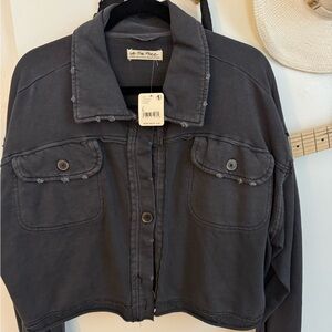 Free People Distressed Jacket